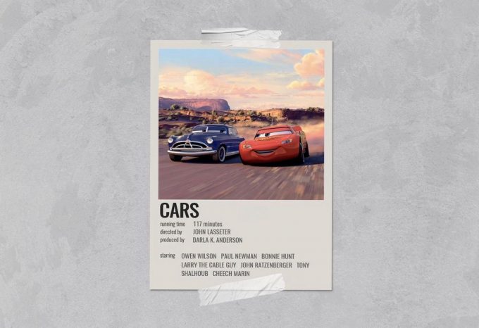 Cars Movie Poster For Home Decor Gift | Lightning Mcqueen Poster For Home Decor Gift 3