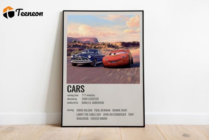 Cars Movie Poster For Home Decor Gift | Lightning Mcqueen Poster For Home Decor Gift 1