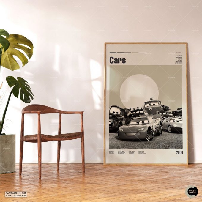 Cars, Retro Movie Poster For Home Decor Gift, Midcentury Modern, Retro Tv Show Poster For Home Decor Gift 2