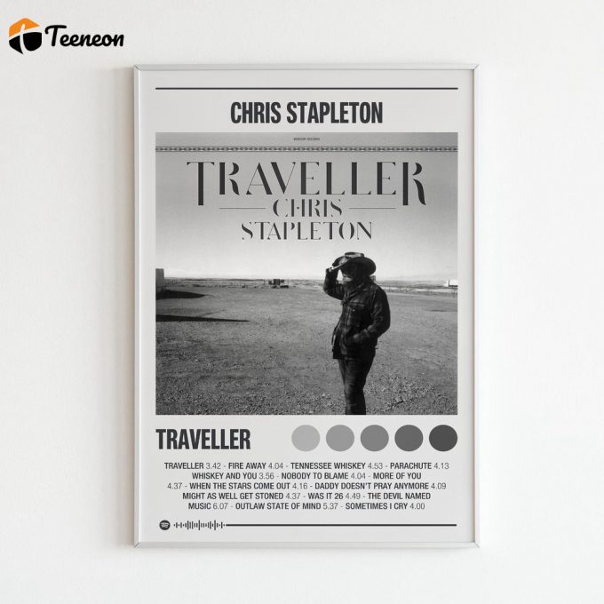 Chris Stapleton &Amp;Quot;Traveller&Amp;Quot; Album Poster For Home Decor Gift 1