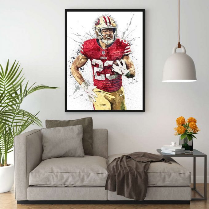 Christian Mccaffrey Poster For Home Decor Gift, S.an F.rancisco 49Ers Poster For Home Decor Gift 2