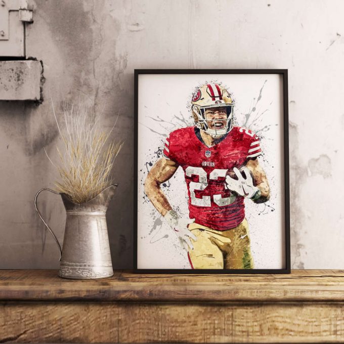 Christian Mccaffrey Poster For Home Decor Gift, S.an F.rancisco 49Ers Poster For Home Decor Gift 4