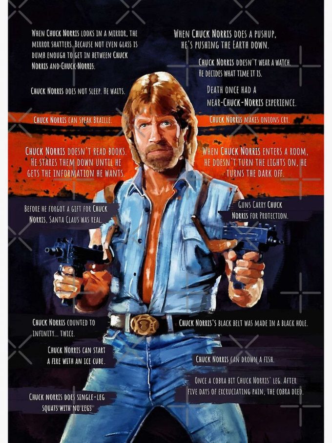 Chuck Norris - Meme Premium Matte Vertical Poster For Home Decor Gift 2