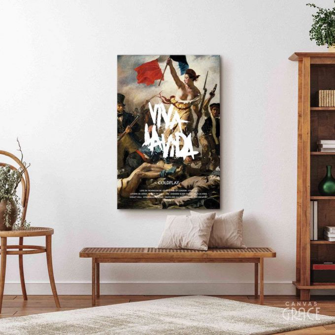 Coldplay Poster For Home Decor Gift, Viva La Vida Album Cover Poster For Home Decor Gift 2