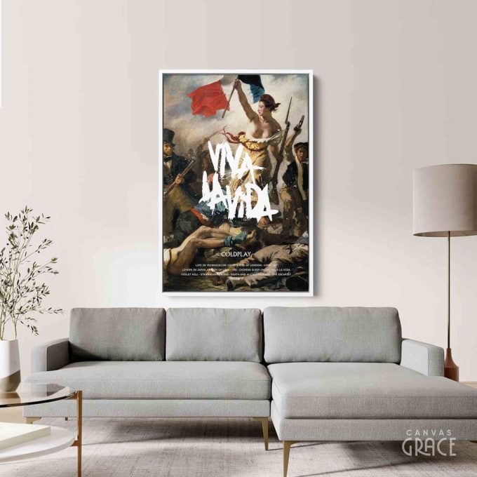 Coldplay Poster For Home Decor Gift, Viva La Vida Album Cover Poster For Home Decor Gift 3