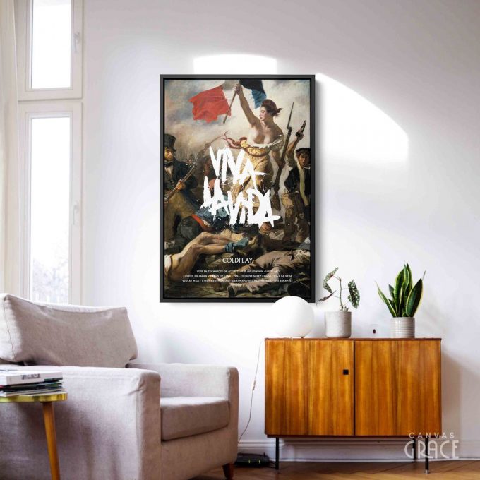 Coldplay Poster For Home Decor Gift, Viva La Vida Album Cover Poster For Home Decor Gift 4