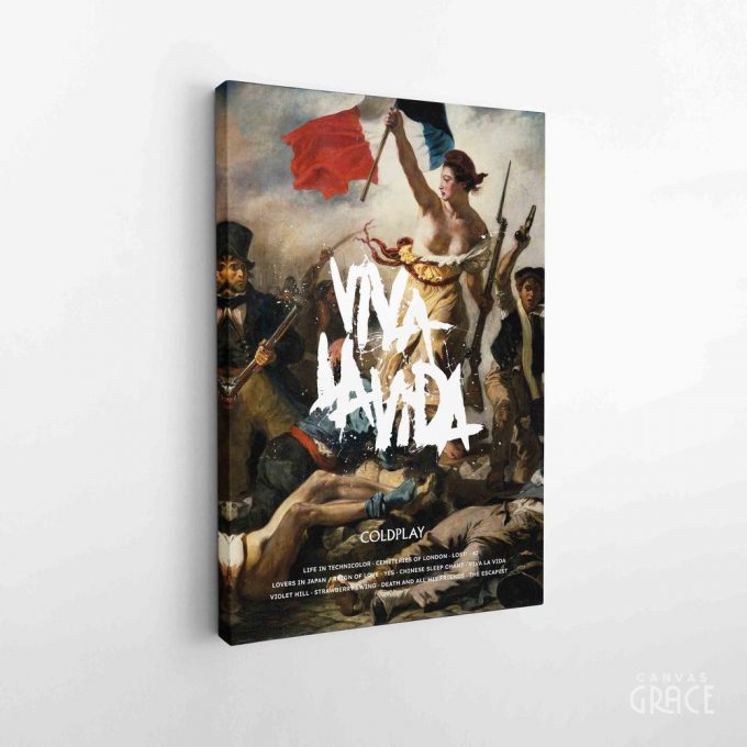 Coldplay Poster For Home Decor Gift, Viva La Vida Album Cover Poster For Home Decor Gift 5