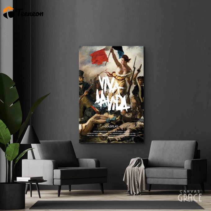 Coldplay Poster For Home Decor Gift, Viva La Vida Album Cover Poster For Home Decor Gift 1