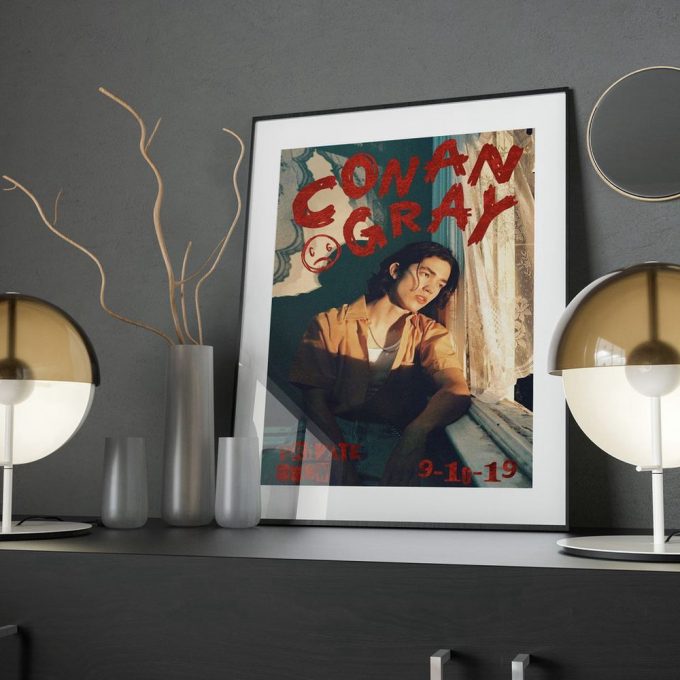 Conan Gray Poster For Home Decor Gift, Room Decor, Music Poster For Home Decor Gift, Gray Art 4