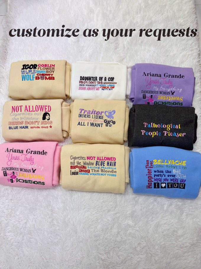 Personalized Embroidered Songs Shirt: Unique Gift For Men &Amp; Women, Gift For Men Women 2