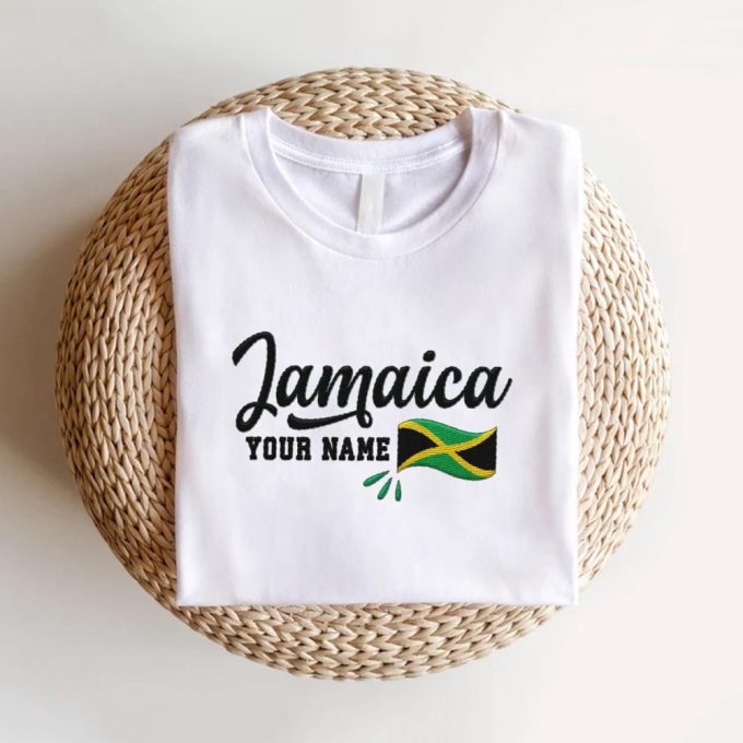 Jamaican Pride: Customized Jamaica Jamaican Embroidered Shirts With Flag Lion Design For Men And Women 6