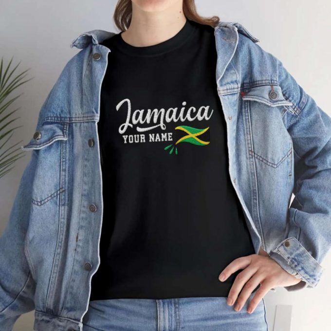 Jamaican Pride: Customized Jamaica Jamaican Embroidered Shirts With Flag Lion Design For Men And Women 7