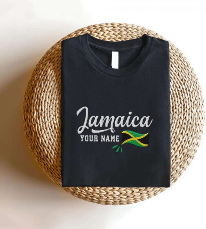 Jamaican Pride: Customized Jamaica Jamaican Embroidered Shirts With Flag Lion Design For Men And Women 8