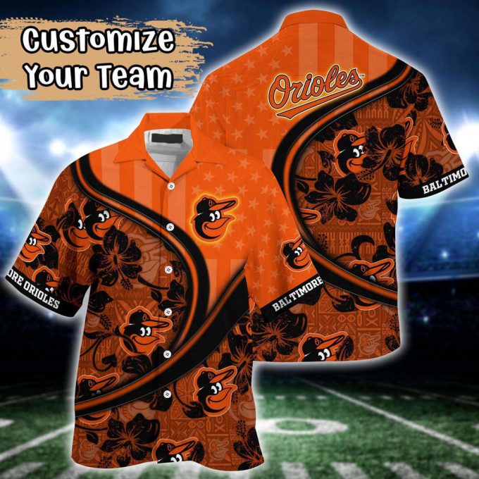 Customized Mlb Baltimore Orioles Hawaiian Shirt Harmony Hues For Fans 2