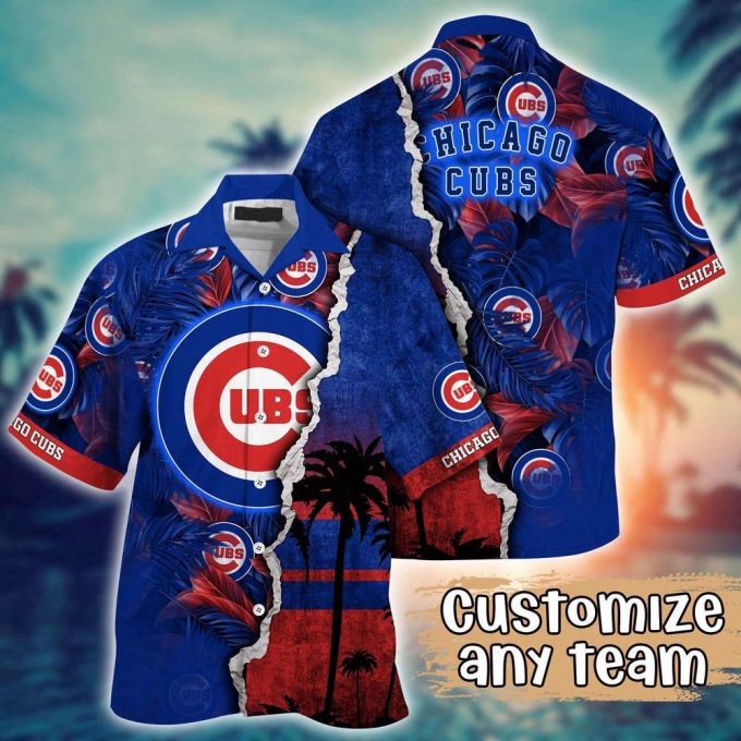 Customized Mlb Chicago Cubs Hawaiian Shirt Champion Chic Couture For Fans 2