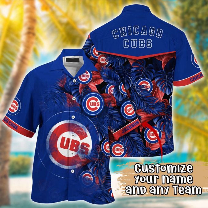 Customized Mlb Chicago Cubs Hawaiian Shirt Radiant Rhythms For Fans 2