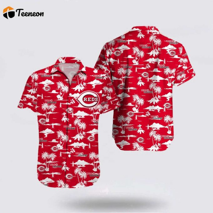 Customized Mlb Cincinnati Reds Hawaiian Shirt Coconut Aop Name New For Fan Mlb 1