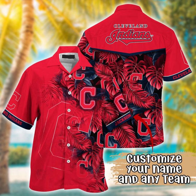 Customized Mlb Cleveland Indians Hawaiian Shirt Radiant Rhythms For Fans 2