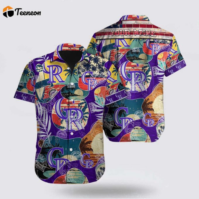 Customized Mlb Colorado Rockies Hawaiian Shirt Dive Into Tropical Style For Fan Mlb 1