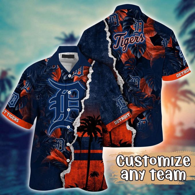 Customized Mlb Detroit Tigers Hawaiian Shirt Champion Chic Couture For Fans 2