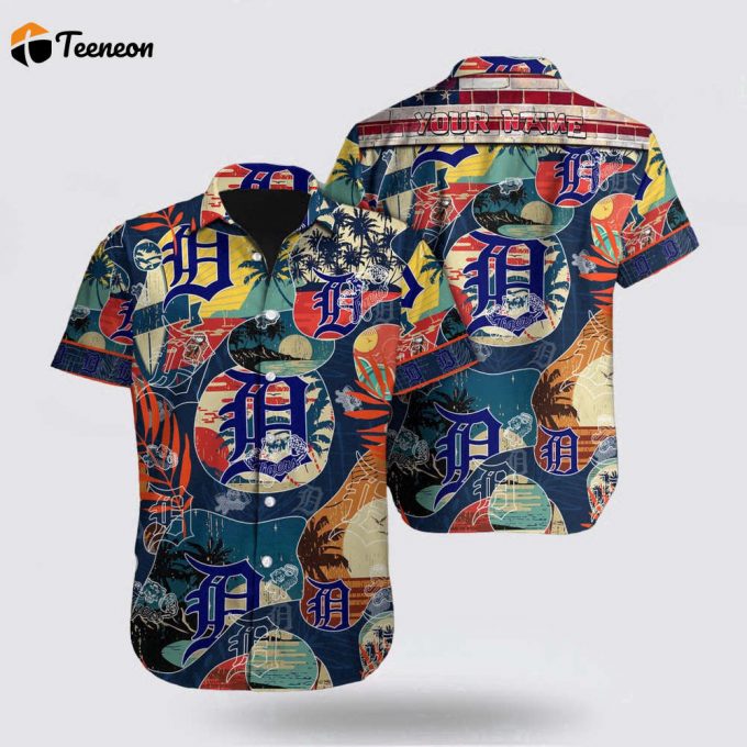 Customized Mlb Detroit Tigers Hawaiian Shirt Let Your Imagination Soar For Fan Mlb 1