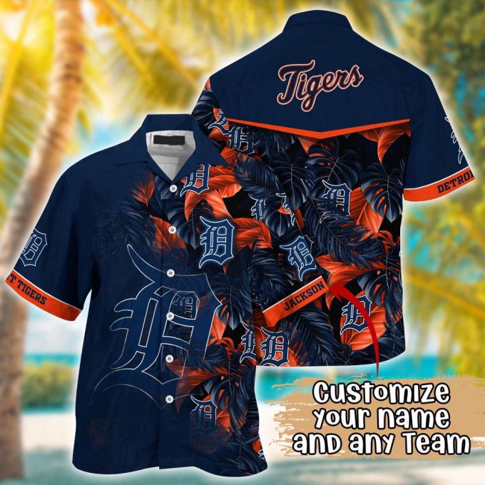 Customized Mlb Detroit Tigers Hawaiian Shirt Radiant Rhythms For Fans 2