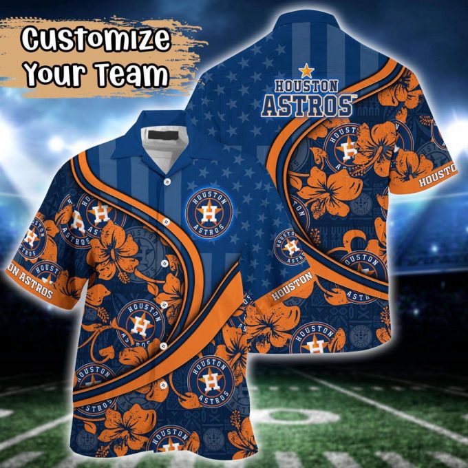 Customized Mlb Houston Astros Hawaiian Shirt Harmony Hues For Fans 2