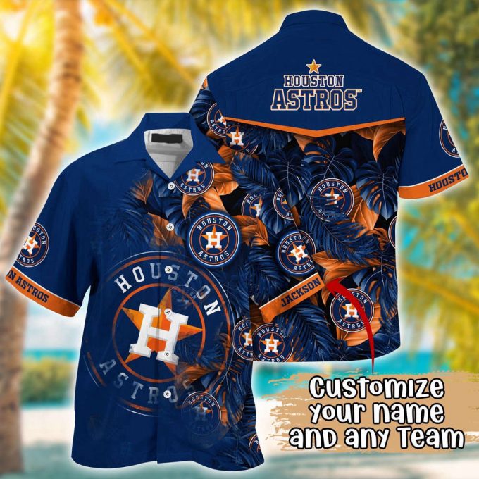 Customized Mlb Houston Astros Hawaiian Shirt Radiant Rhythms For Fans 2