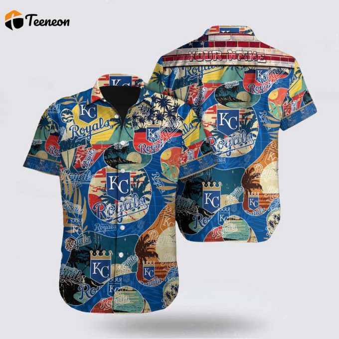 Customized Mlb Kansas City Royals Hawaiian Shirt Immerse Yourself For Fan Mlb 1