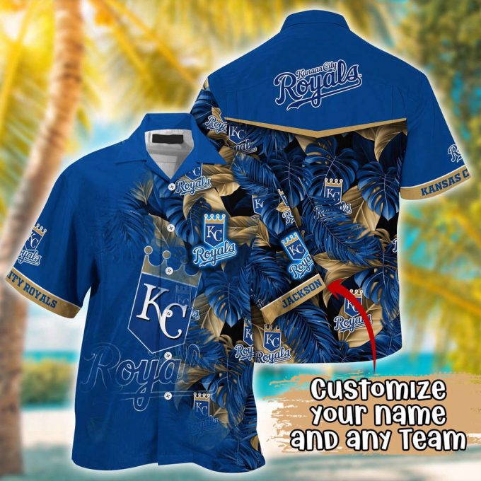 Customized Mlb Kansas City Royals Hawaiian Shirt Radiant Rhythms For Fans 2