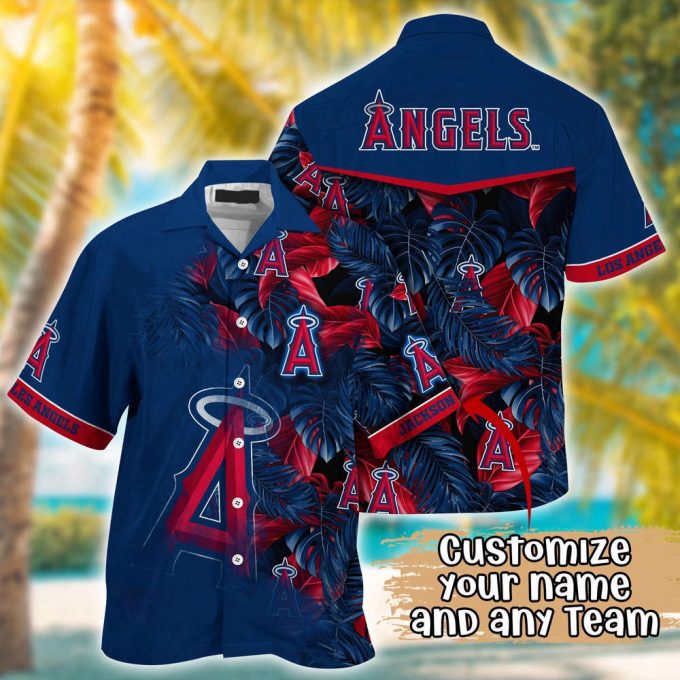 Customized Mlb Los Angeles Angels Hawaiian Shirt Radiant Rhythms For Fans 2