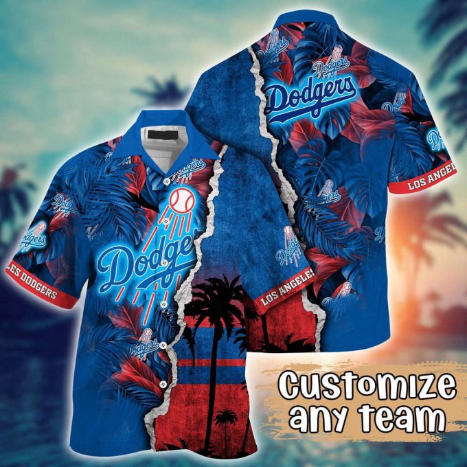 Customized Mlb Los Angeles Dodgers Hawaiian Shirt Champion Chic Couture For Fans 2