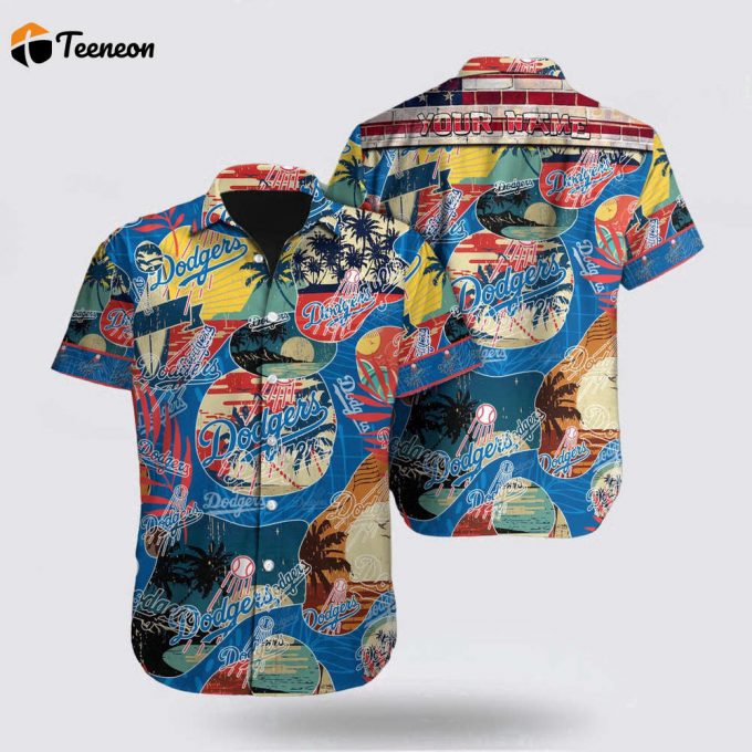 Customized Mlb Los Angeles Dodgers Hawaiian Shirt Dive Into Tropical Style For Fan Mlb 1