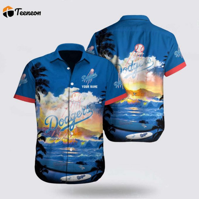 Customized Mlb Los Angeles Dodgers Hawaiian Shirt Set Your Spirit Free For Fan Mlb 1