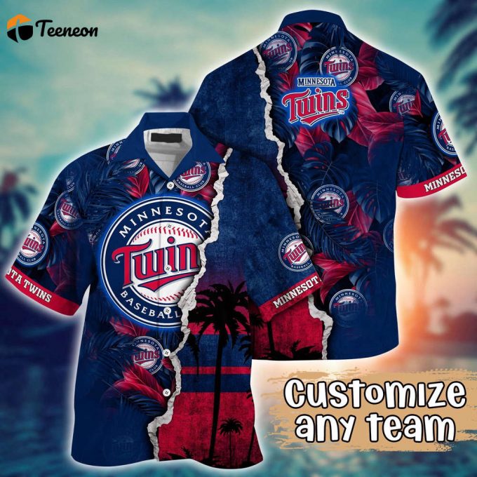 Customized Mlb Minnesota Twins Hawaiian Shirt Champion Chic Couture For Fans 1