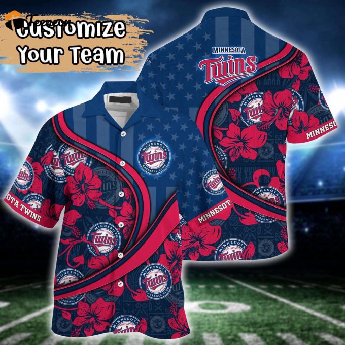 Customized Mlb Minnesota Twins Hawaiian Shirt Harmony Hues For Fans 1