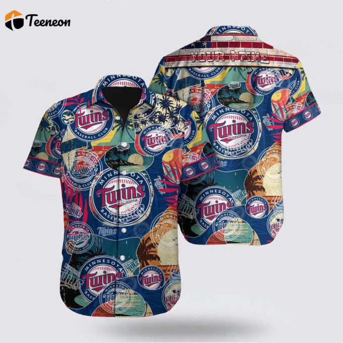 Customized Mlb Minnesota Twins Hawaiian Shirt Surfing In Style For Fan Mlb 1