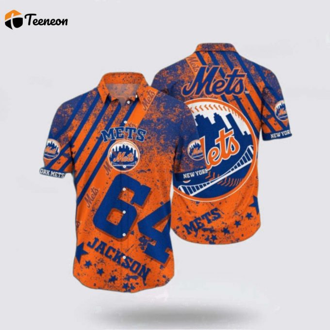 Customized Mlb New York Mets Hawaiian Shirt Set Your Spirit Free For Fan Mlb 1