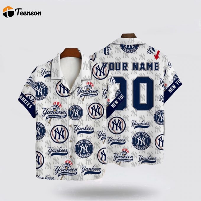 Customized Mlb Newyork Yankees Hawaiian Shirt Discover The Unique Essence For Fan Mlb 1