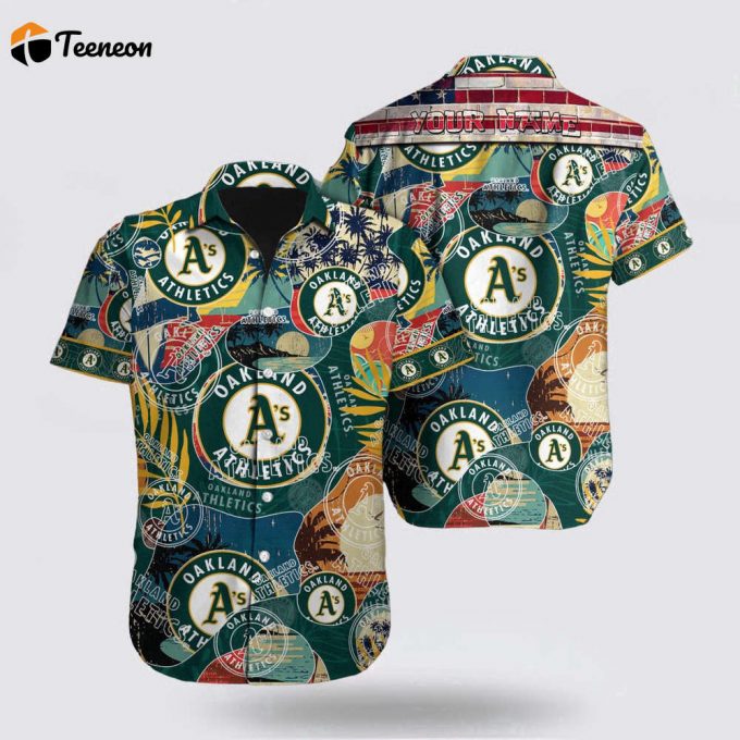 Customized Mlb Oakland Athletics Hawaiian Shirt Discover The Unique Essence Of Summer For Fan Mlb 1