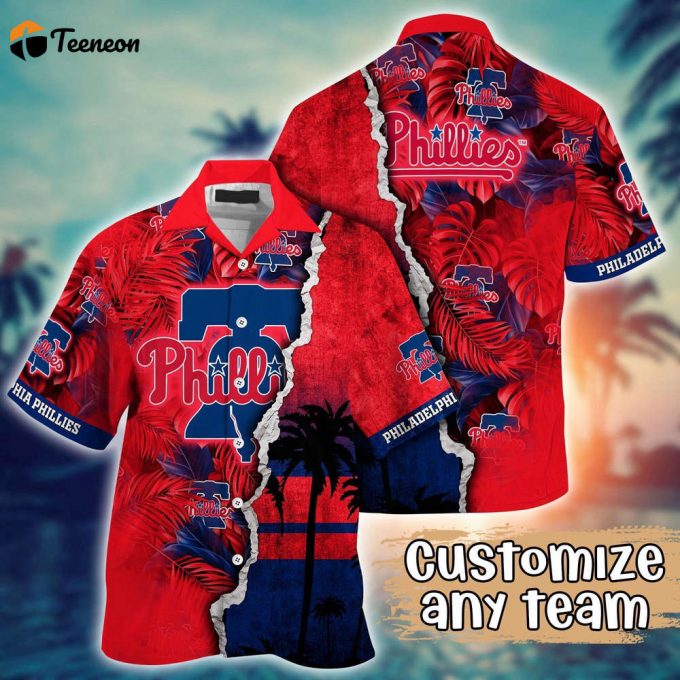 Customized Mlb Philadelphia Phillies Hawaiian Shirt Champion Chic Couture For Fans 1