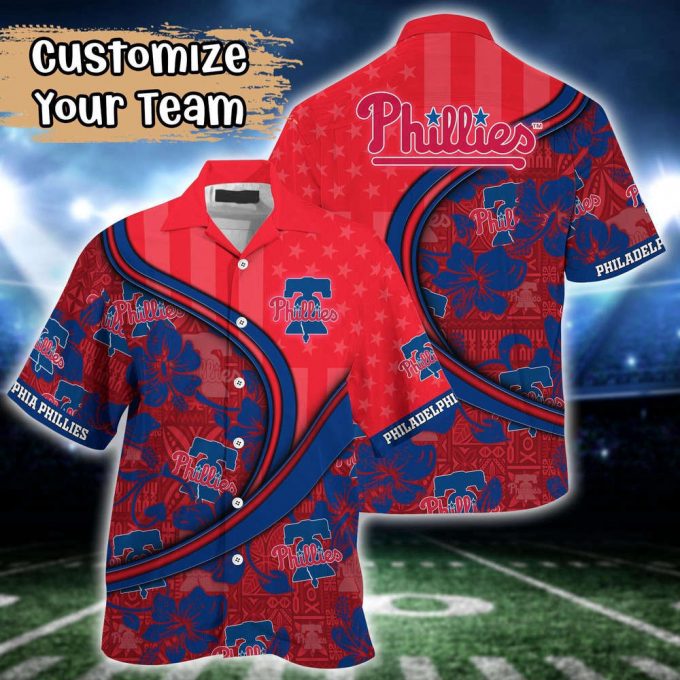 Customized Mlb Philadelphia Phillies Hawaiian Shirt Harmony Hues For Fans 2