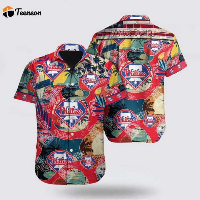 Customized Mlb Philadelphia Phillies Hawaiian Shirt Immerse Yourself For Fan Mlb 1