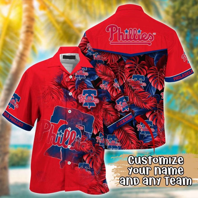 Customized Mlb Philadelphia Phillies Hawaiian Shirt Radiant Rhythms For Fans 2