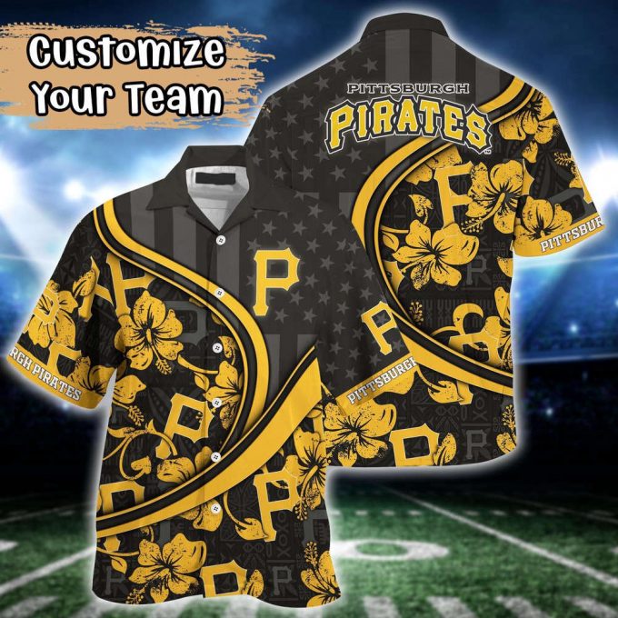 Customized Mlb Pittsburgh Pirates Hawaiian Shirt Harmony Hues For Fans 2