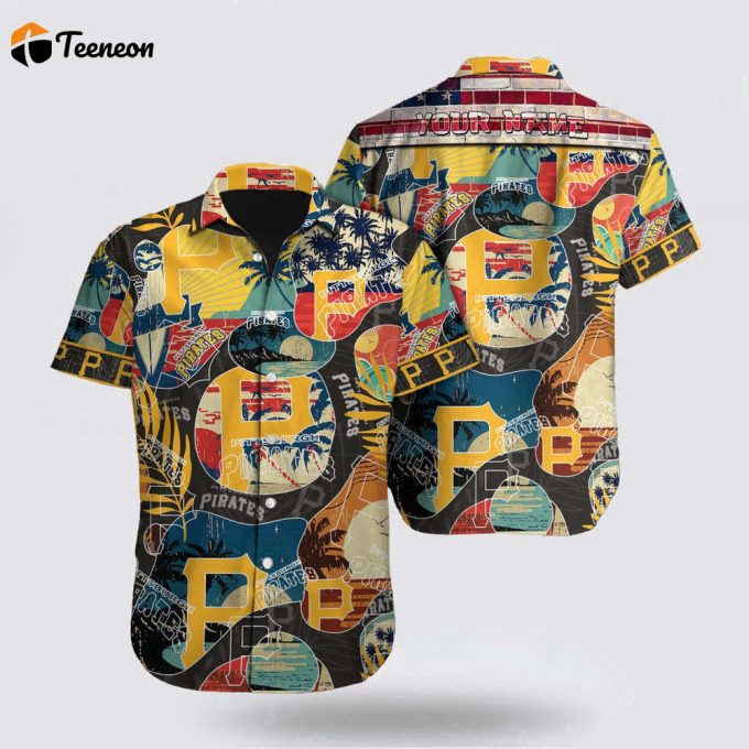 Customized Mlb Pittsburgh Pirates Hawaiian Shirt Transform The Beach For Fan Mlb 1