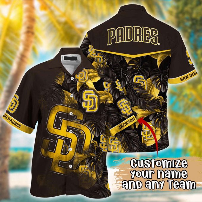 Customized Mlb San Diego Padres Hawaiian Shirt Radiant Rhythms For Fans 2