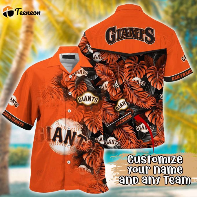 Customized Mlb San Francisco Giants Hawaiian Shirt Radiant Rhythms For Fans 1