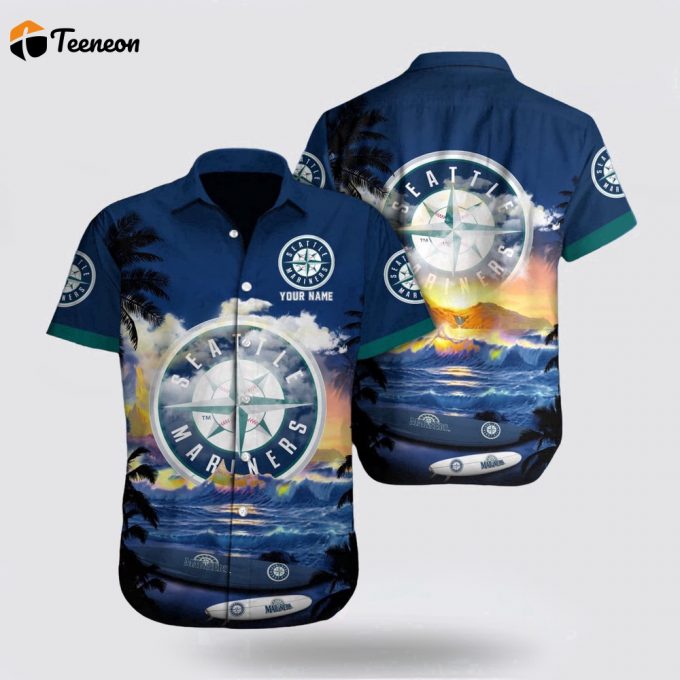 Customized Mlb Seattle Mariners Hawaiian Shirt Explore Ocean Vibes For Fan Mlb 1