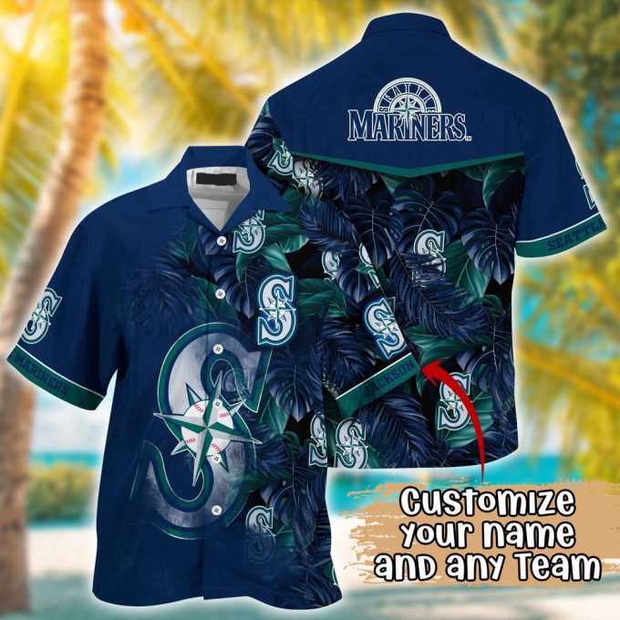 Customized Mlb Seattle Mariners Hawaiian Shirt Radiant Rhythms For Fans 2